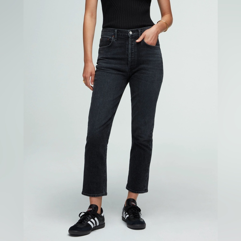 Agolde Highrise cropped straight jeans